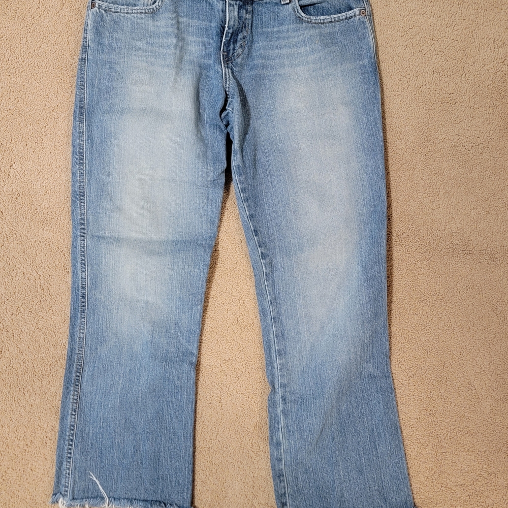 Vintage Y2K Abercrombie & Fitch Light Blue Cropped Ankle Jeans/Size 6